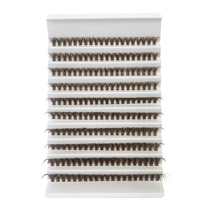Cluster-Wimpern, 240 Stück, 40D, 9–16 mm, gemischte Längen, ultratürliches Aussehen, dünn, ultraweich, ultraleicht, wiederverwendbar für Anfänger
