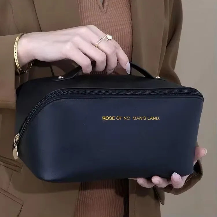 Make-up-Organizer für Damen, Kulturbeutel, Make-up-Koffer, Aufbewahrungstasche, luxuriöse Damenbox, Kosmetiktasche, Organizer-Tasche für Reisen, Reißverschluss
