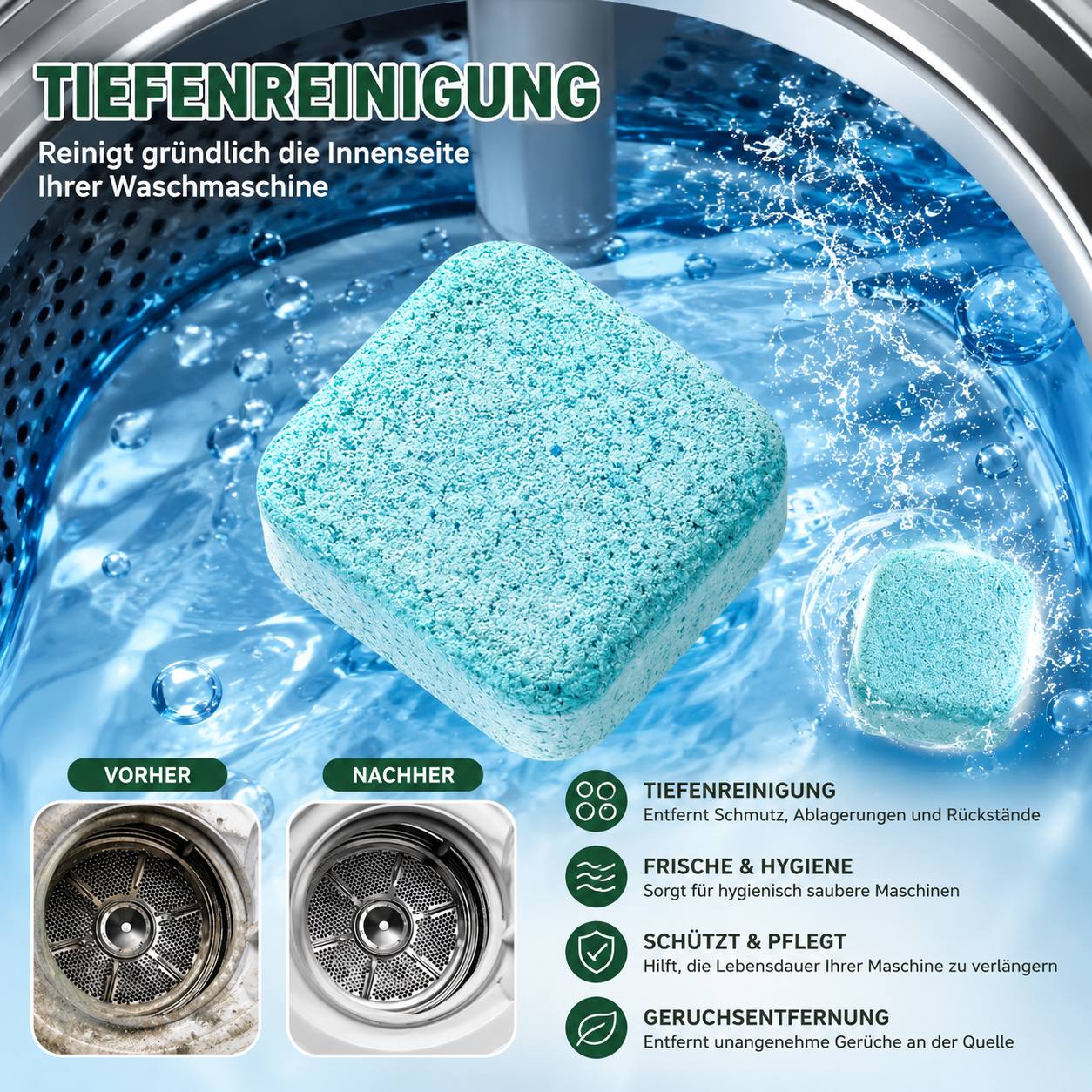 WasherClean - Reinigt & entfernt Gerüche